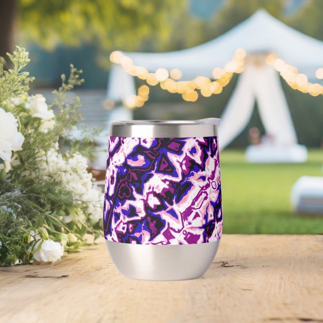 Funky Boho Retro Marbled Stripes Genderfluid Pride (Wedding)