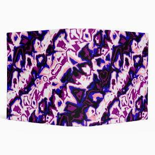 Funky Boho Retro Marbled Stripes Genderfluid Pride Binder
