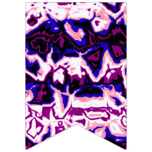 Funky Boho Retro Marbled Stripes Genderfluid Pride Bunting Flags