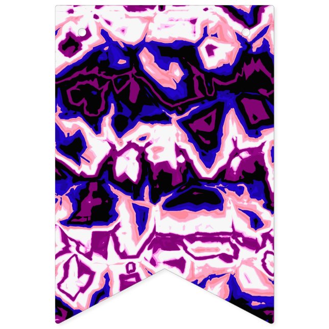 Funky Boho Retro Marbled Stripes Genderfluid Pride Bunting Flags (First Flag)
