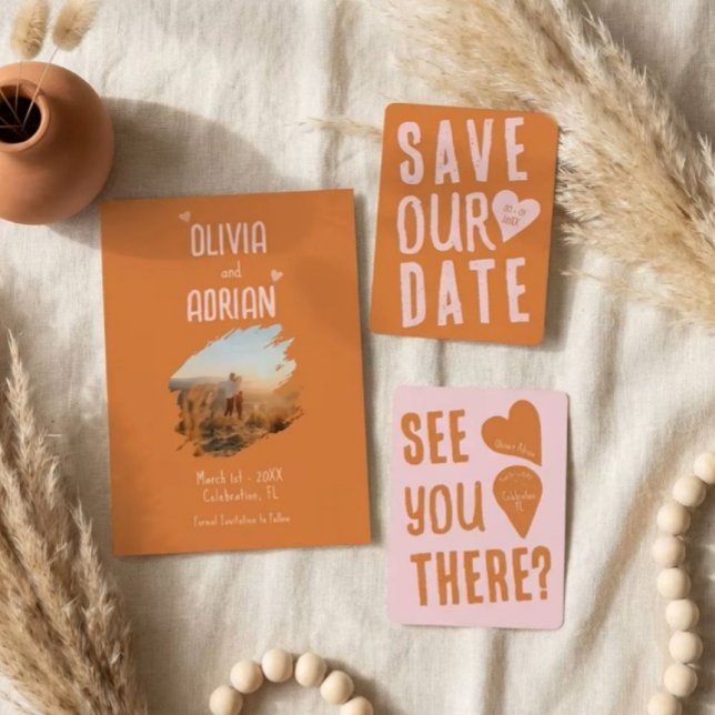 Funky Bold Font Invitation (Check out the different colors too!)