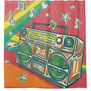 Funky Boom Box Colourful Design