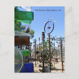 Funky Bottle Tree Ranch Postcard! Postcard