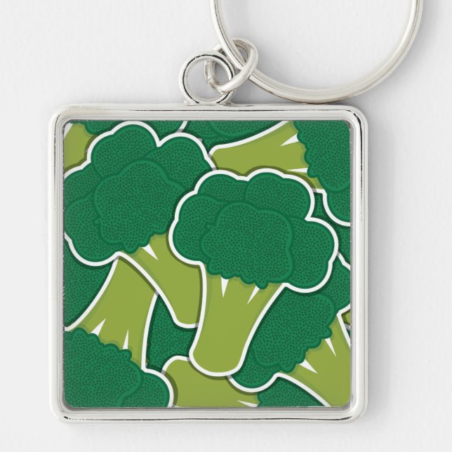 Funky broccoli keychain (Front)