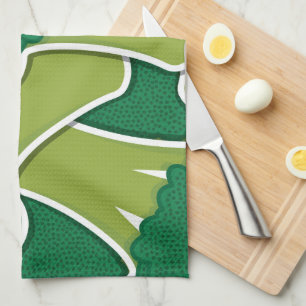 Funky broccoli kitchen towel