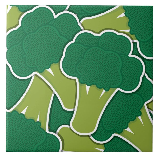 Funky broccoli tile (Front)