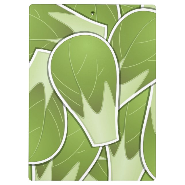 Funky brussel sprout clipboard (Back)