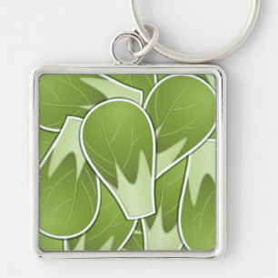 Funky brussel sprout keychain