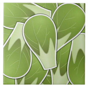 Funky brussel sprout tile