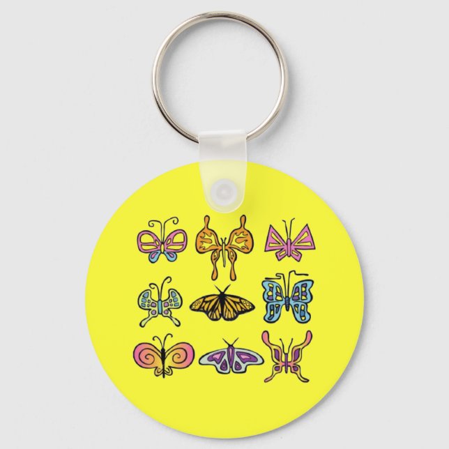 Funky Butterfly Keychain (Front)