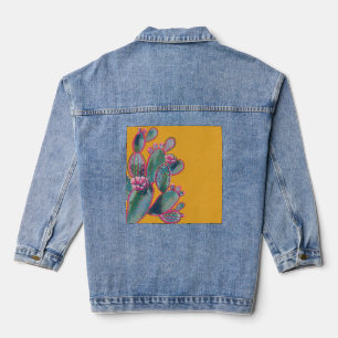Funky Cactus Denim Jacket