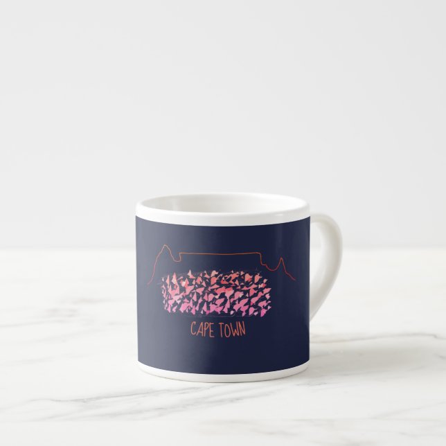 Funky Cape Town Table Mountain Colourful Mug Cup (Front Right)