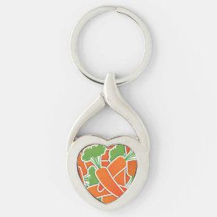 Funky carrot keychain