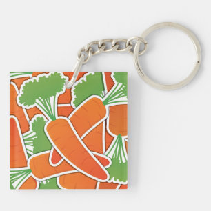 Funky carrot keychain
