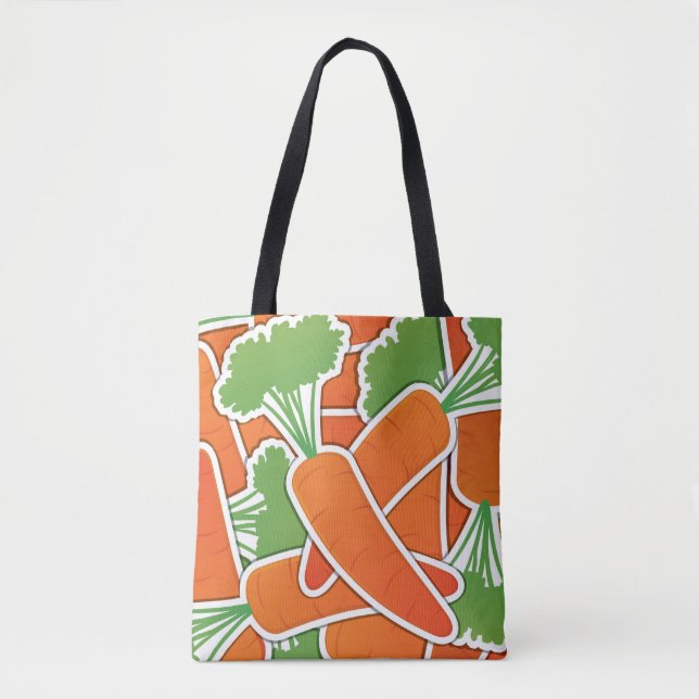 Funky carrot tote bag (Front)