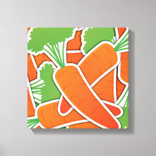 Funky carrots! canvas print