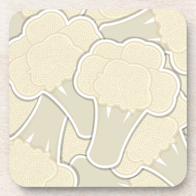 Funky cauliflower coaster (Front)