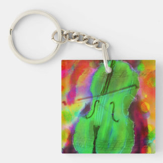 Funky Cello Key Chain