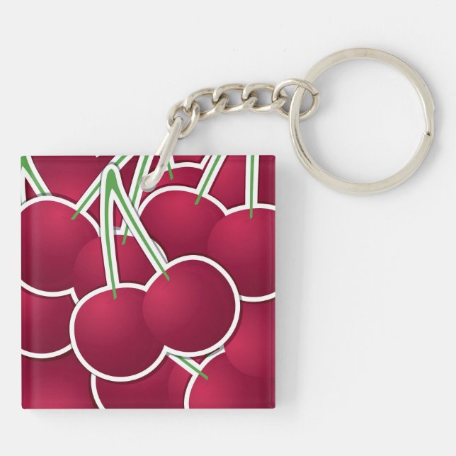 Funky cherry keychain (Back)