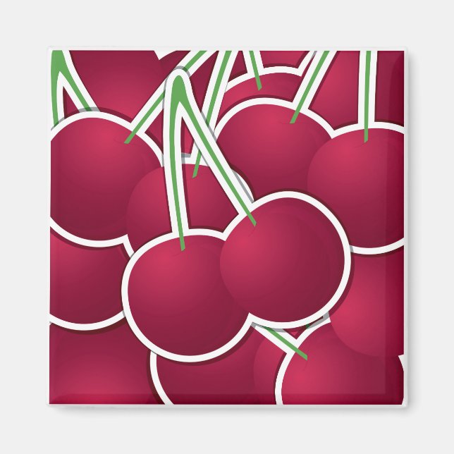 Funky cherry magnet (Front)