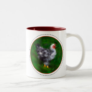 Funky Chicken Two-Tone Coffee Mug