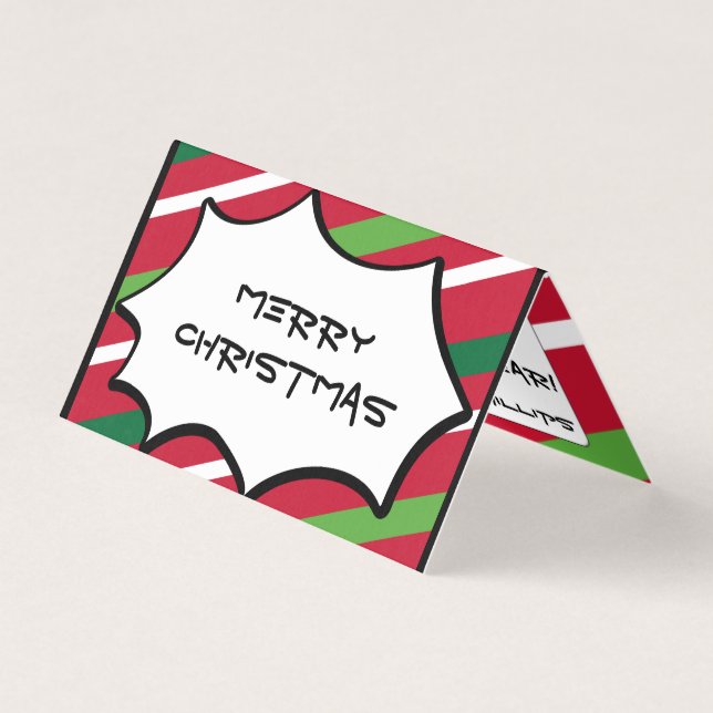 Funky Christmas Card #HolidayZ (Front)