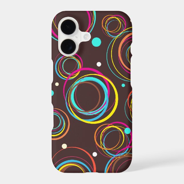 Funky circle patterned multi iphone case (Back)