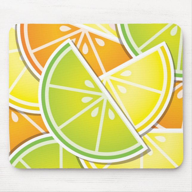 Funky citrus wedges mouse pad (Front)