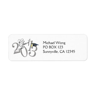 Funky Class of 2013 Address labels