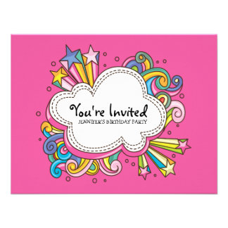 Funky Birthday Invitations 7