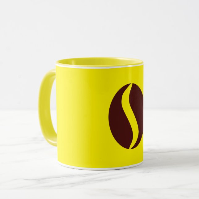 Funky Coffee Bean Mug (Front Left)