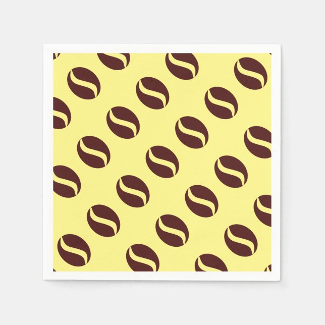 Funky Coffee Bean Napkin (Front)