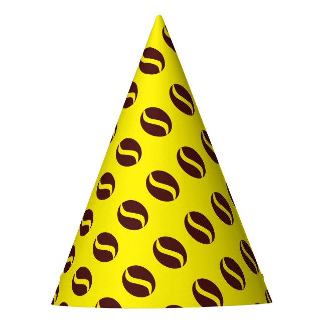 Funky Coffee Bean Party Hat (Front)