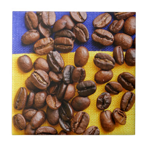 Funky Coffee Lover Beans Texture Tile