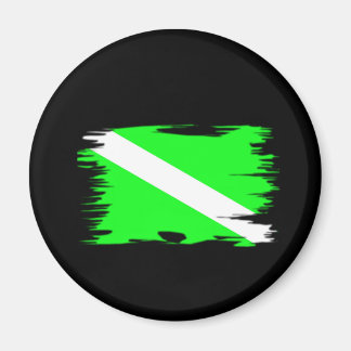 Funky Colour Dive Flag Magnet