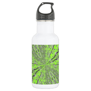 Funky coloured/silver art design 532 ml water bottle
