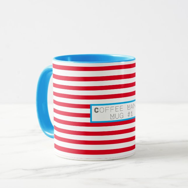 Funky Colourful Coffee Mania Mug #1 Cup (Front Left)