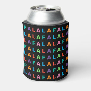 Funky Colourful Fun FA LA LA Holiday Season Can Cooler