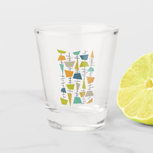 Funky Colourful Hanging Wind Chimes Mid-Century Shot Glass
