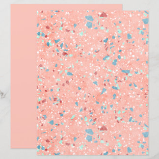 Funky Colourful Mosaic Art Scrapbook Paper