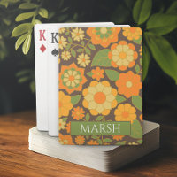 Funky Colourful Pastel Floral Pattern - Monogram