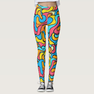 Funky Colours Abstract Leggings