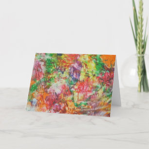 funky colours card