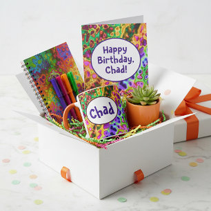 Funky colours personalized mug