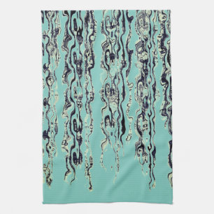 Funky Cool Light Teal Kitchen Towel