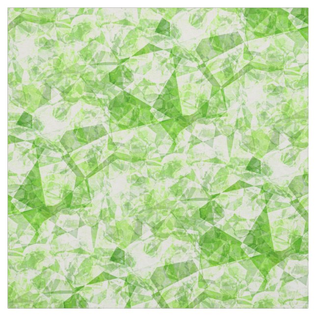 Funky Cool Modern Retro Polygon Mosaic Pattern Fabric (Swatch)