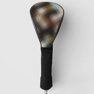 Funky Cool Multi Brown Wavy Zig Zag Pattern  Golf Head Cover