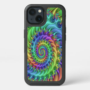 Funky Cool Psychedelic Fractal Spirals Art Pattern