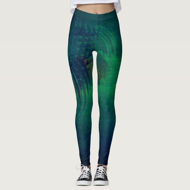 Funky Cool Seahawk Inspired Leggings (Front)