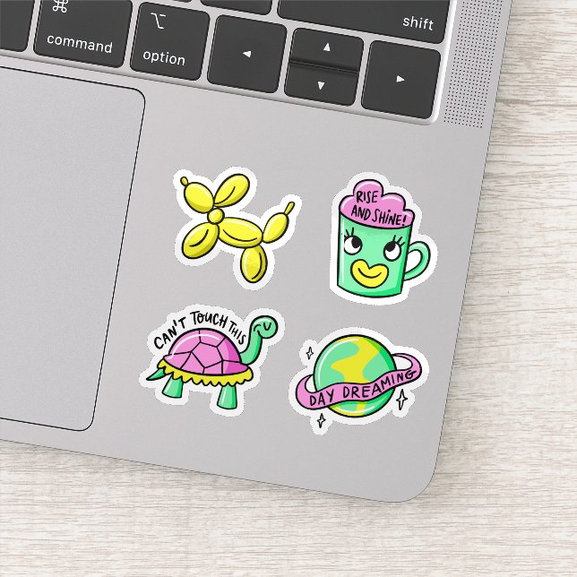 Funky cool sticker set (Detail)
